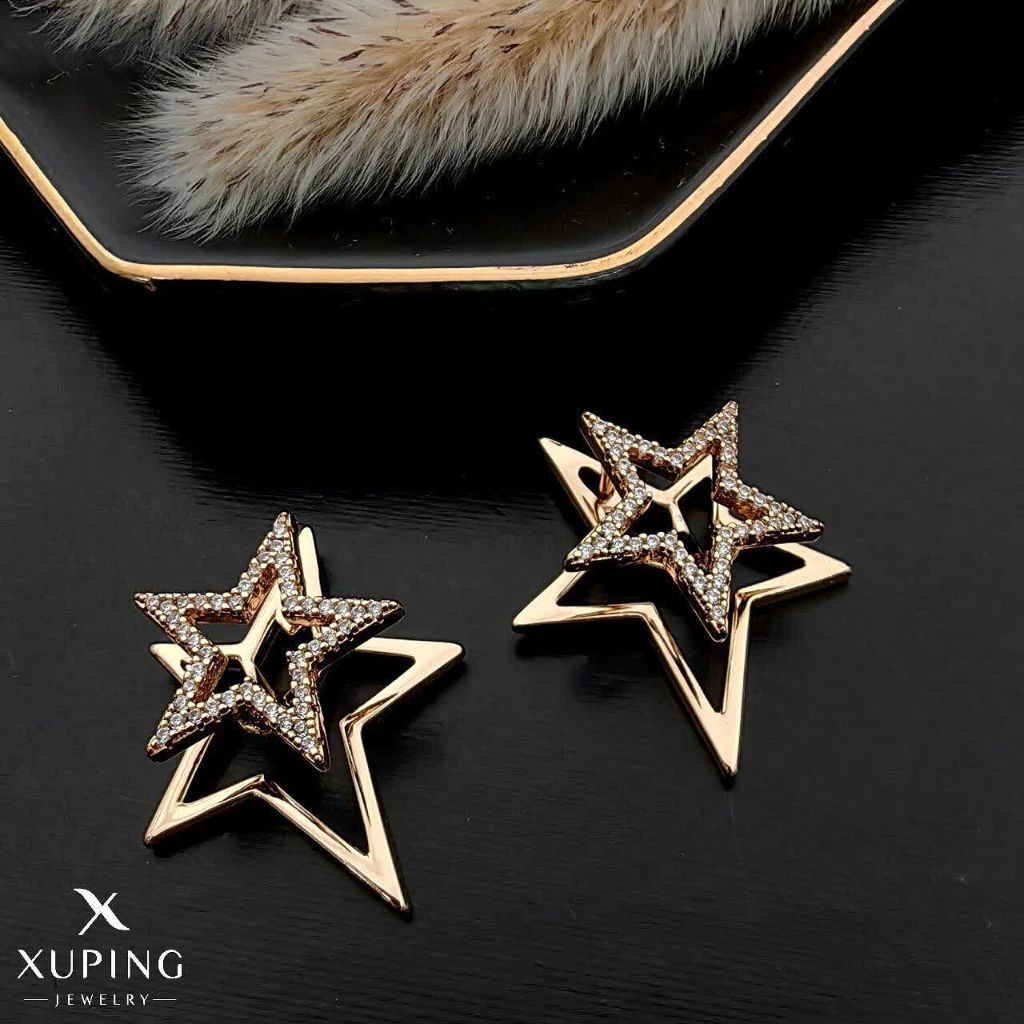 گوشواره ستاره ژوپینگ کد 2723 - خرید آنلاین از گالری آداس